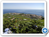 Blick auf Santa Cruz das Flores